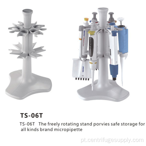 Montagem na parede do porta-pipetas Eppendorf